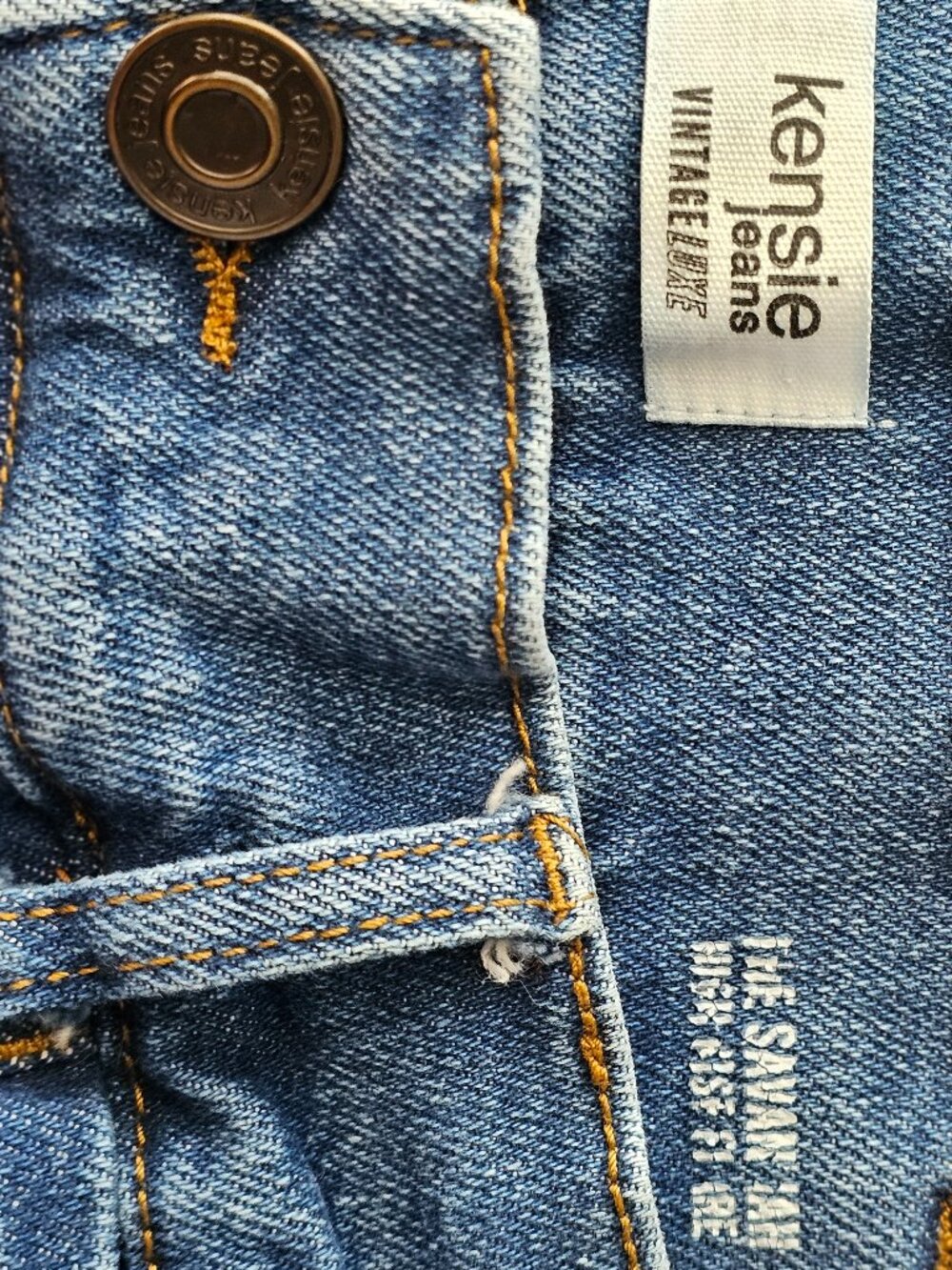 Kensie Jeans – Vintage Luxe “The Savannah” High‑Rise Flare – Size 12 / 31 - Picture 3 of 5